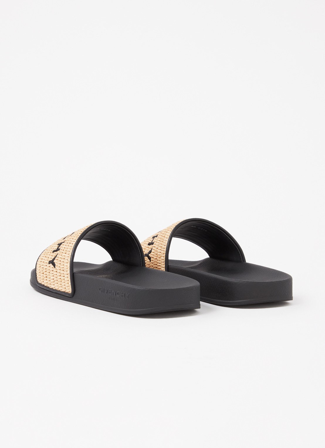 Givenchy Slipper met logo - achterkant 3 zwart