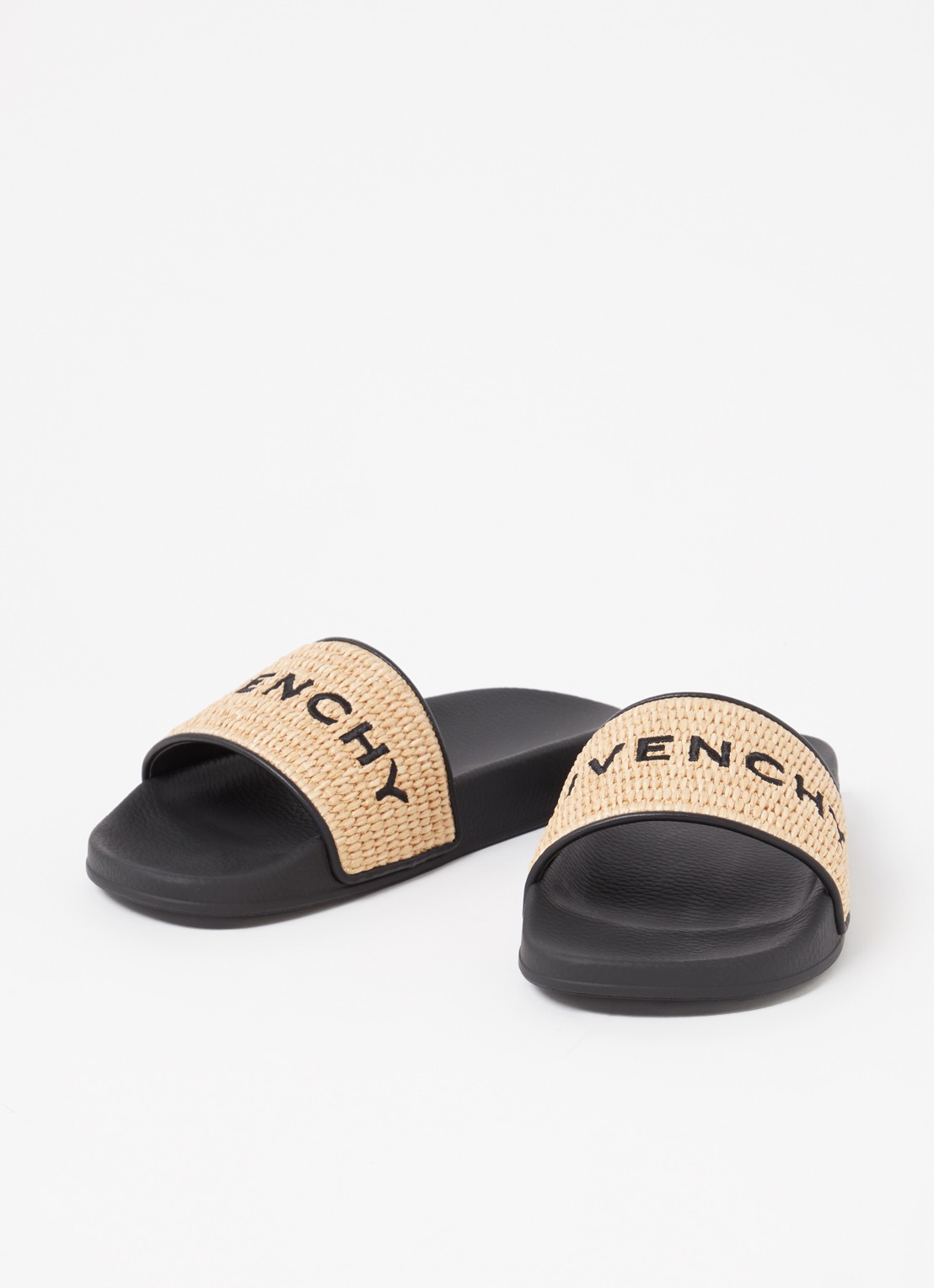 Givenchy Slipper met logo - detail 4 zwart