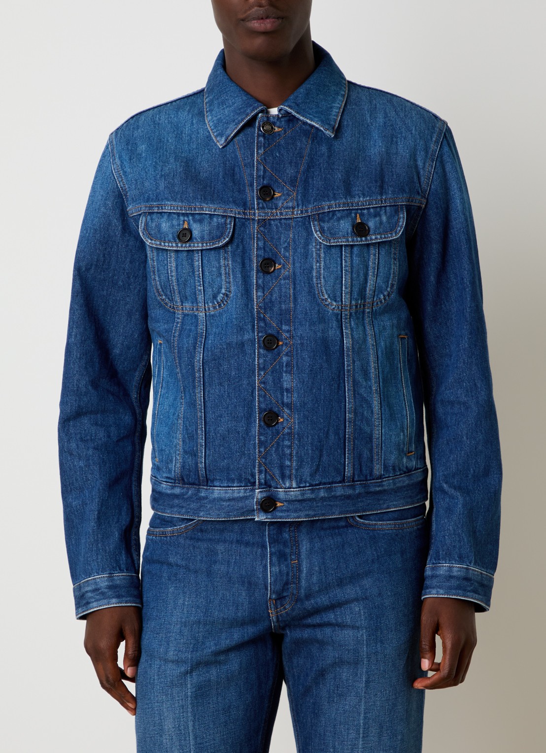 Givenchy Spijkerjas met borst- en steekzakken - detail 2 indigo