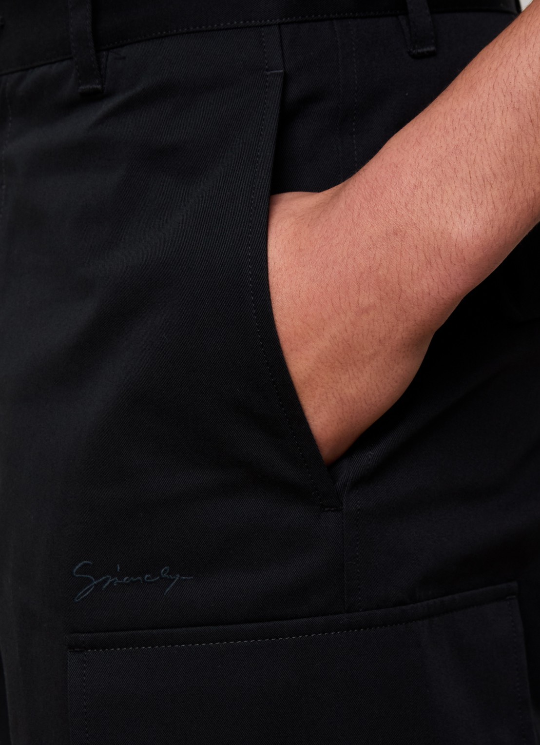 Givenchy  Straight fit cargobroek met steekzakken - detail 4 zwart