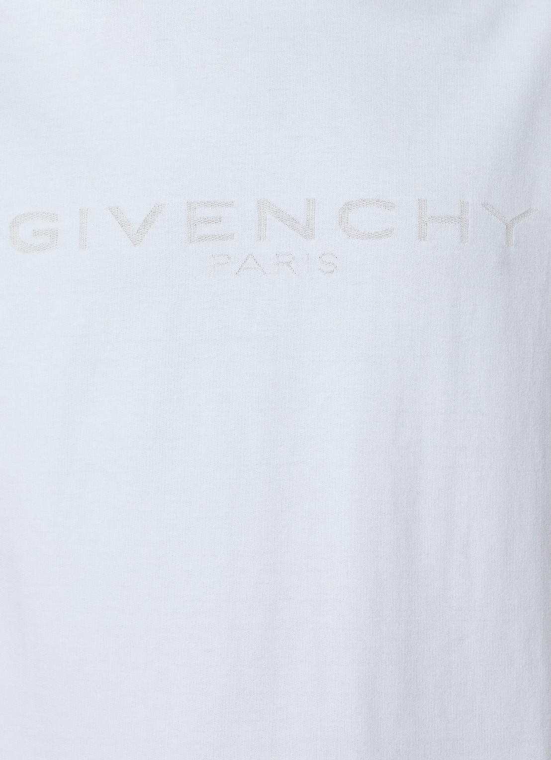 Givenchy T-shirt in zijdeblend met logo - detail 5 wit