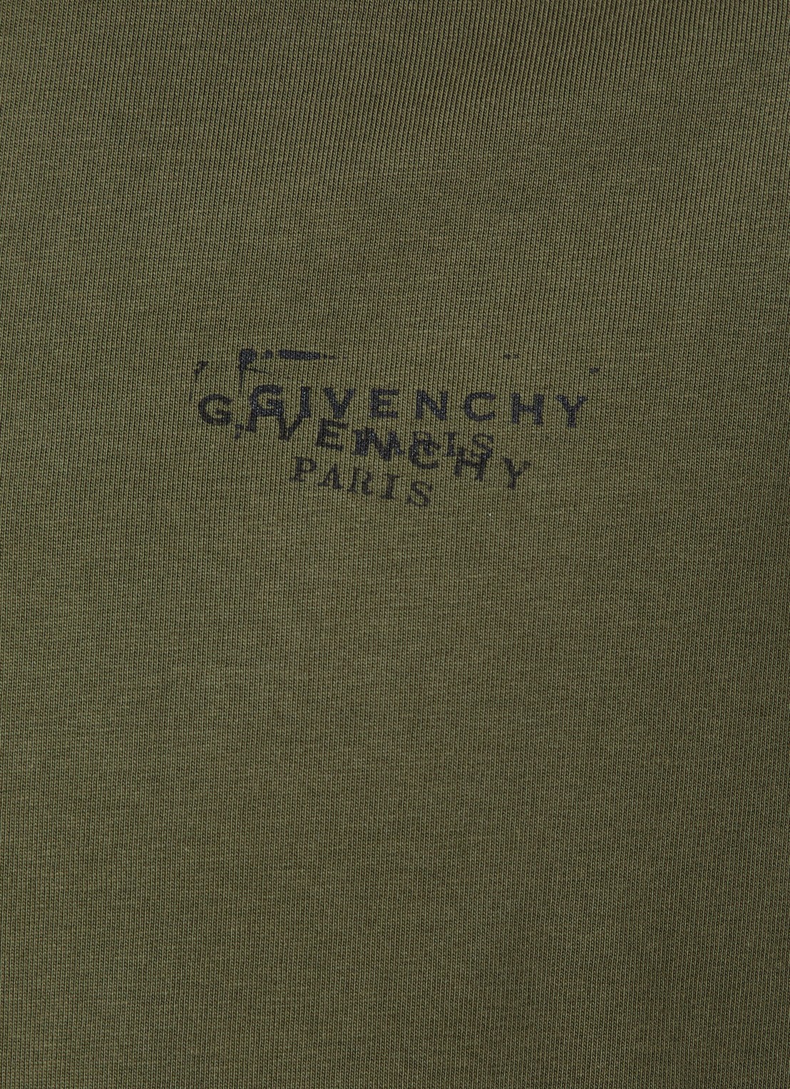 Givenchy T-shirt met logo- en backprint - detail 2 khaki