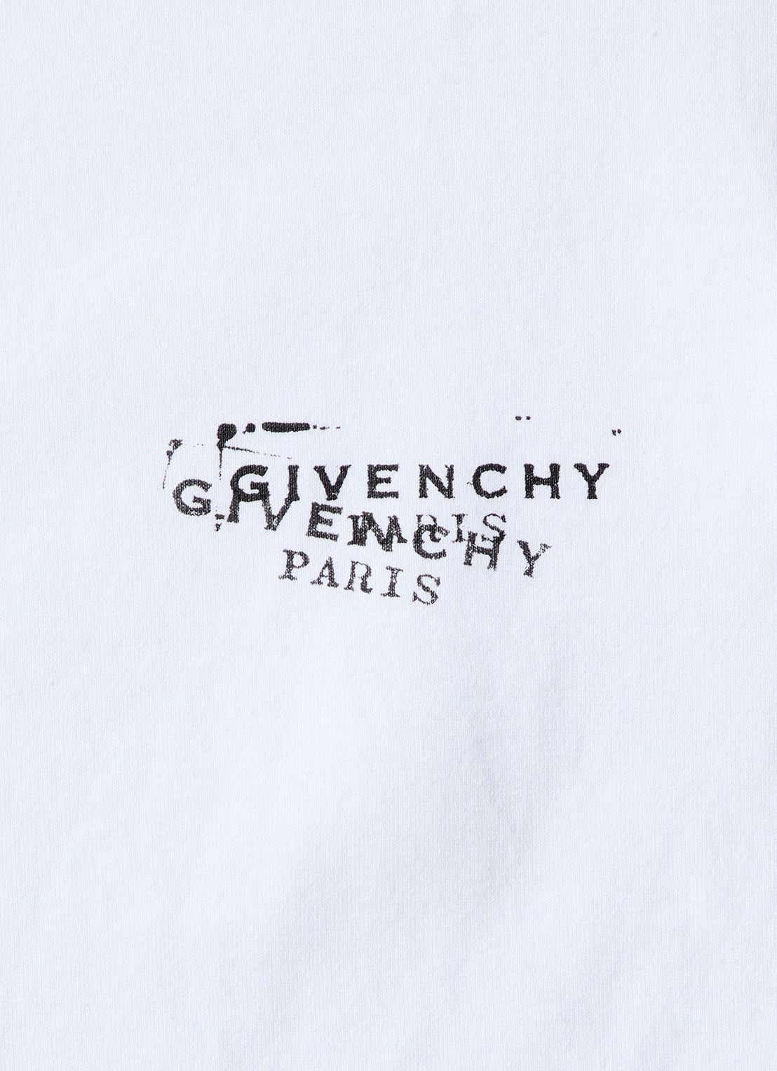 Givenchy T-shirt met logo- en backprint - detail 3 wit