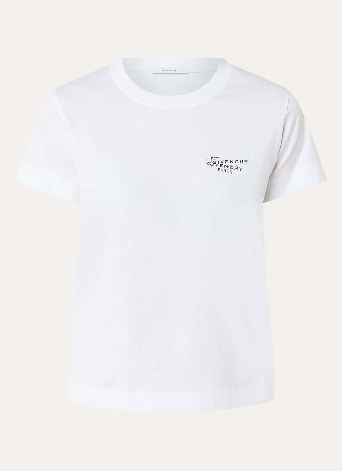 Givenchy T-shirt met logo- en backprint - voorkant 4 wit