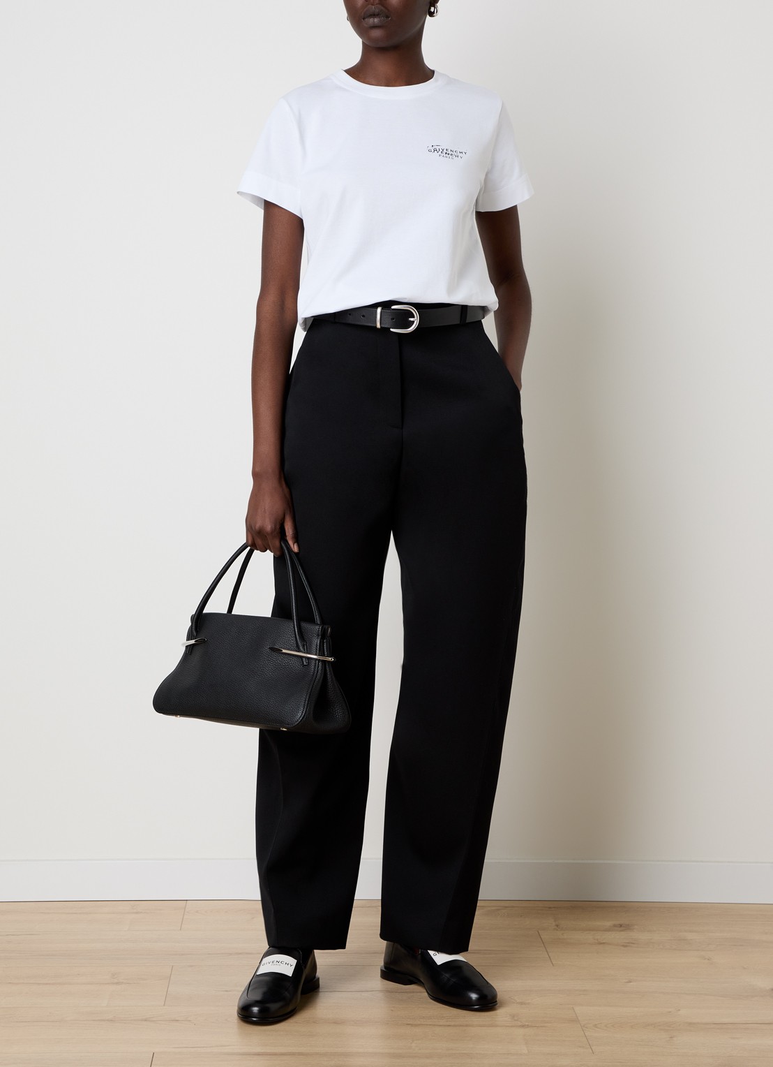 Givenchy T-shirt met logo- en backprint - voorkant 5 wit