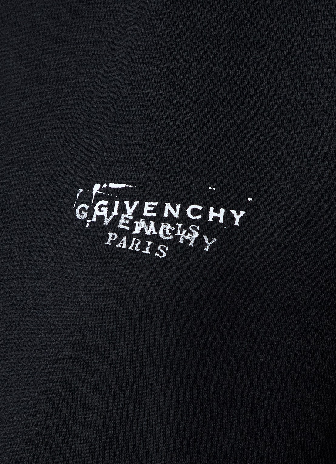 Givenchy T-shirt met logo- en backprint - detail 4 zwart