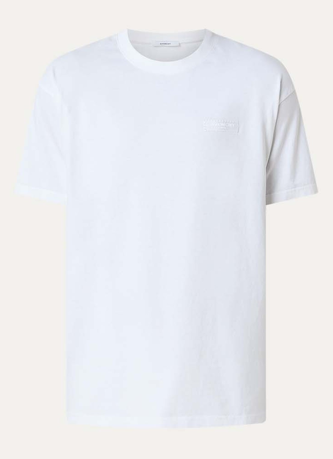 Givenchy T-shirt met logo - voorkant wit