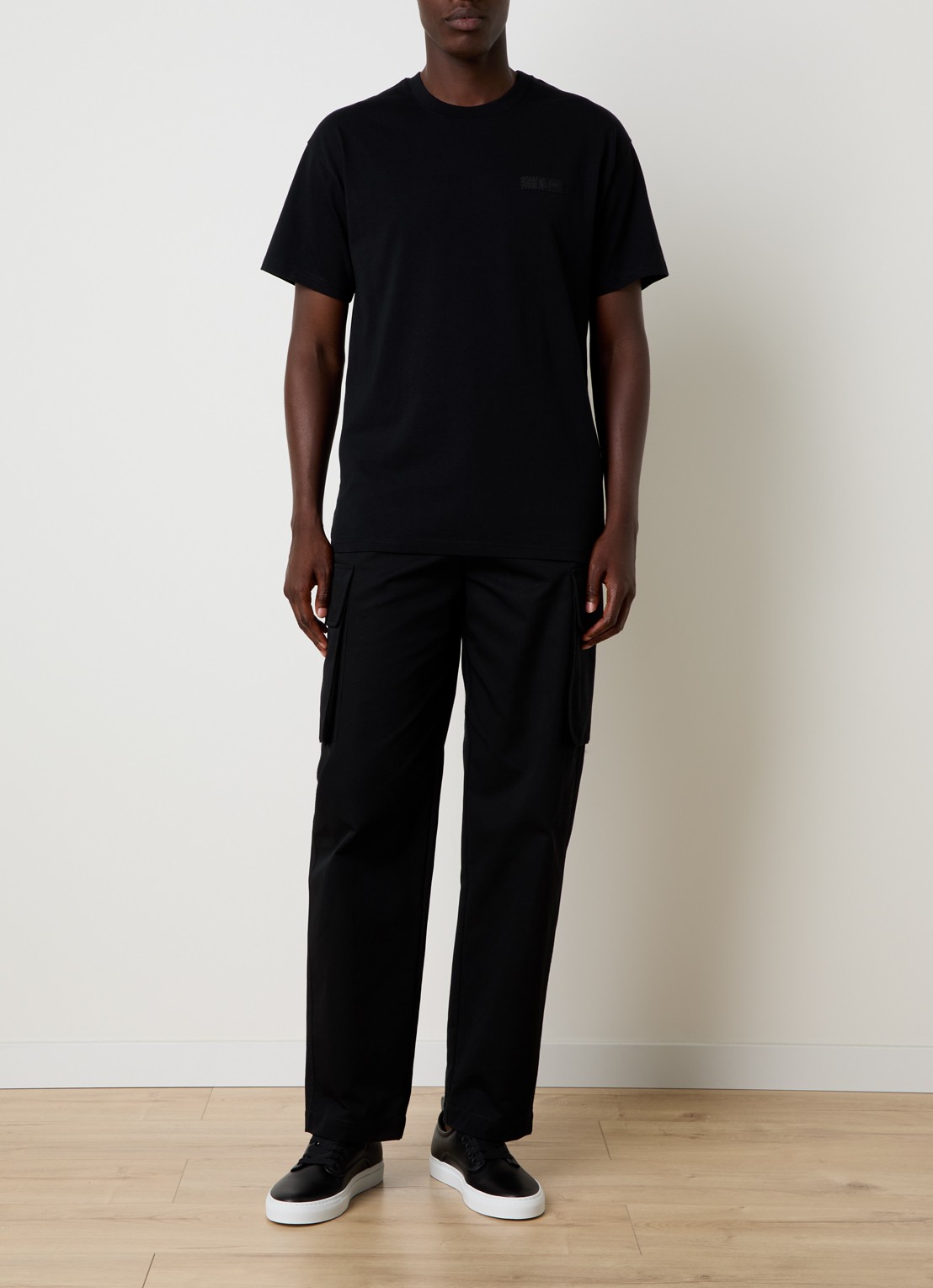 Givenchy T-shirt met logo - voorkant 2 zwart