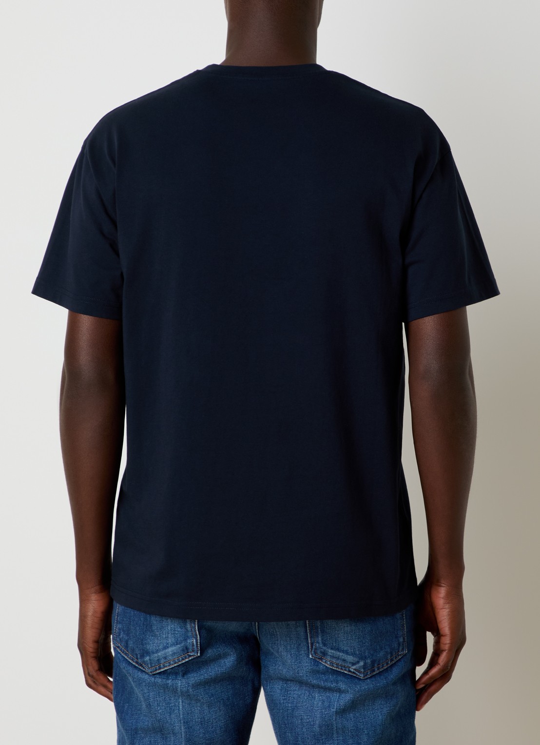Givenchy T-shirt met logo - achterkant 5 donkerblauw