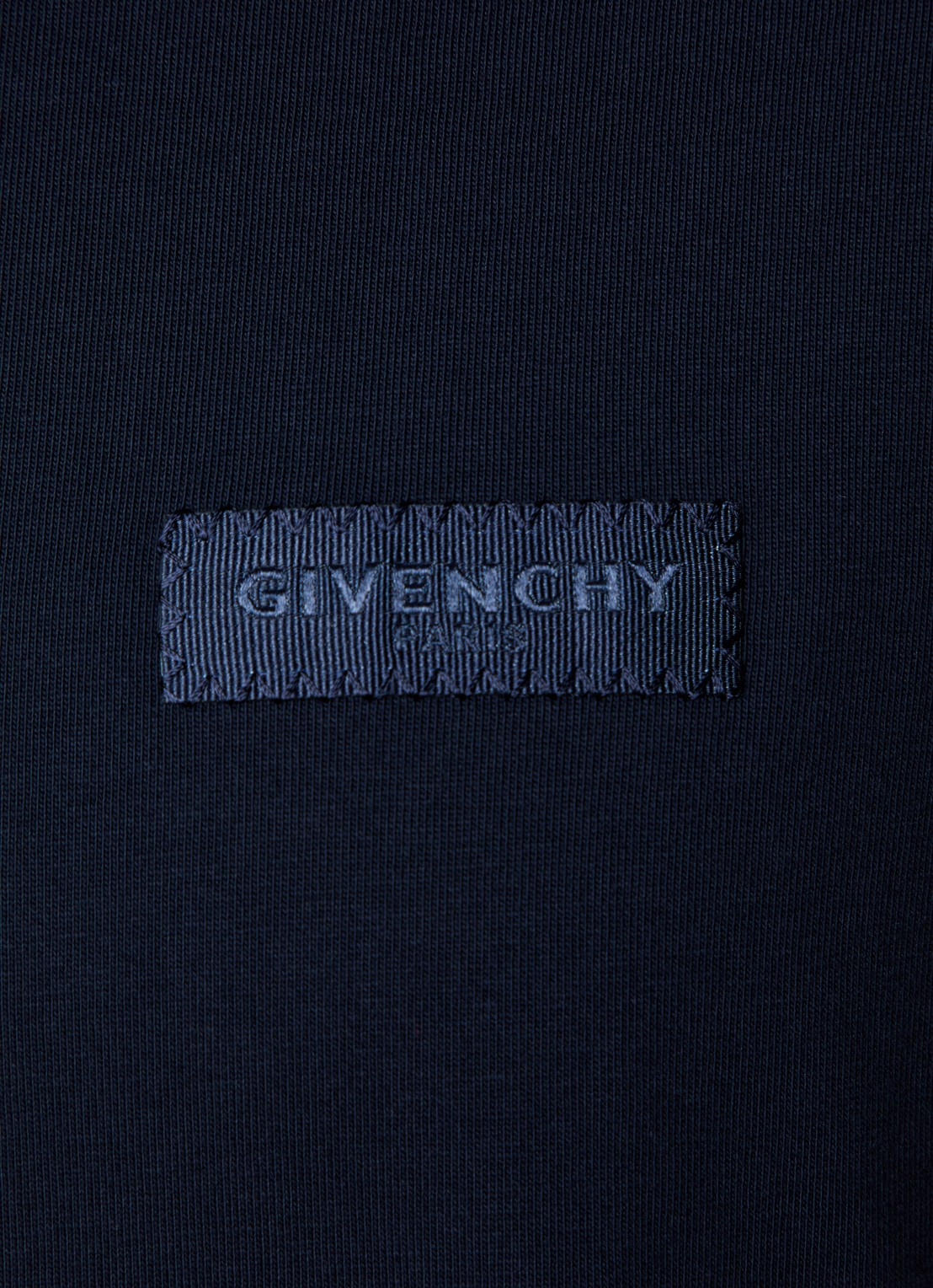 Givenchy T-shirt met logo - detail 4 donkerblauw