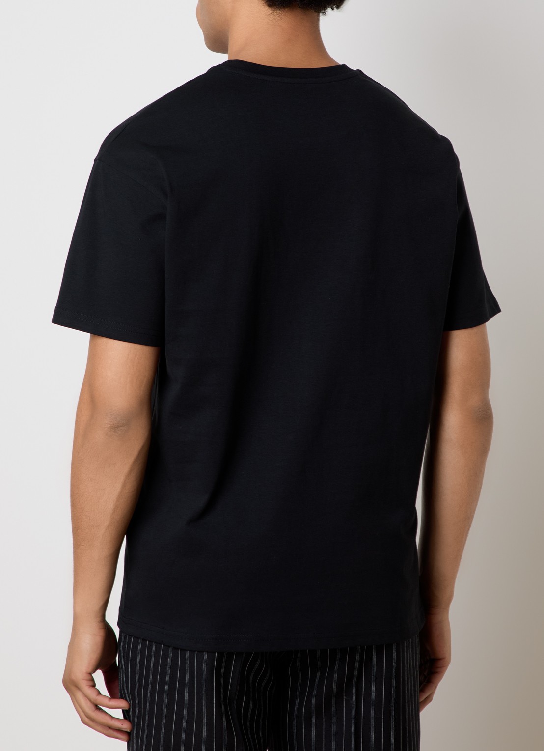 Givenchy T-shirt met logoborduring - achterkant 3 zwart