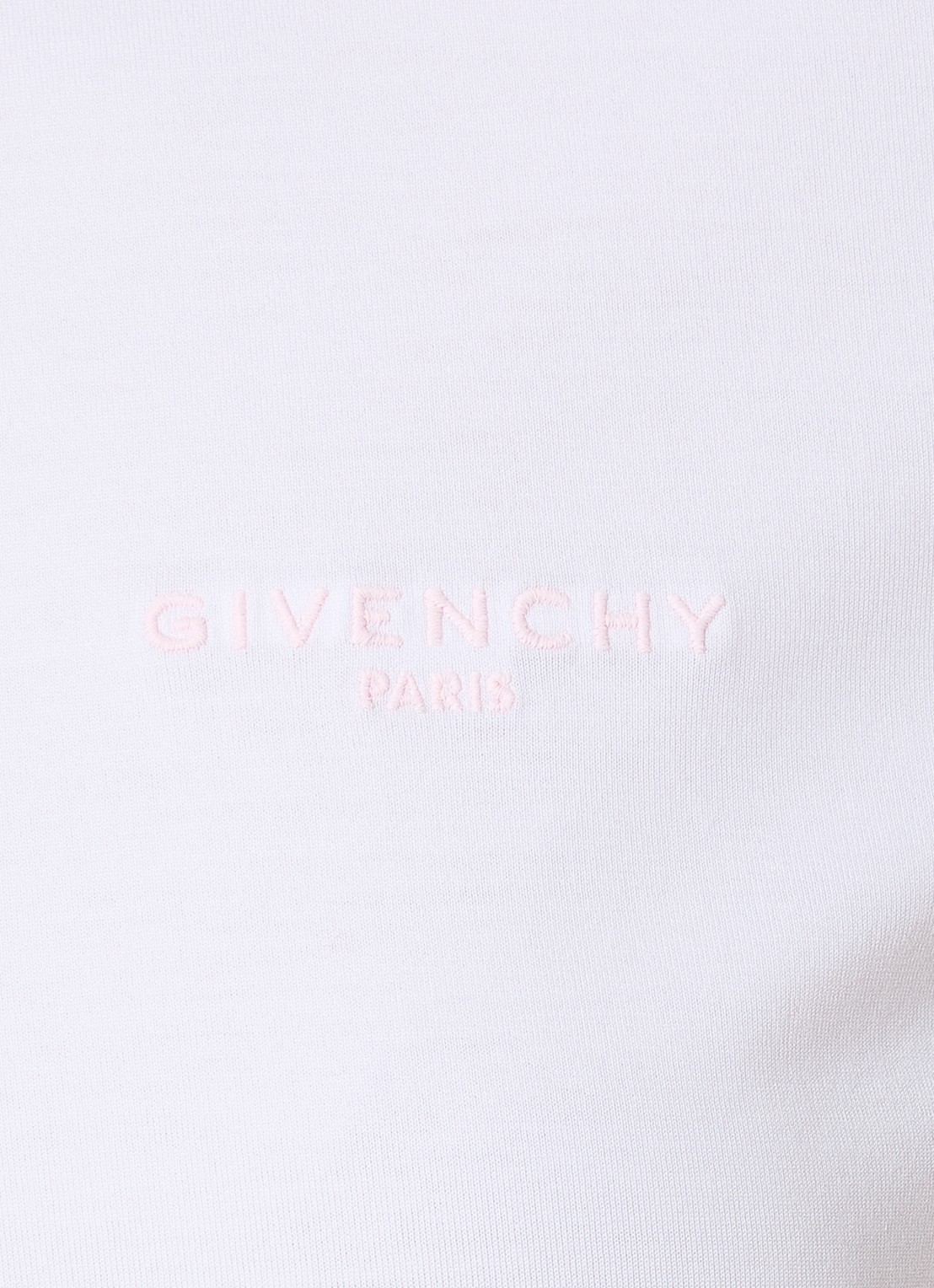 Givenchy T-shirt met logoborduring - detail 2 wit