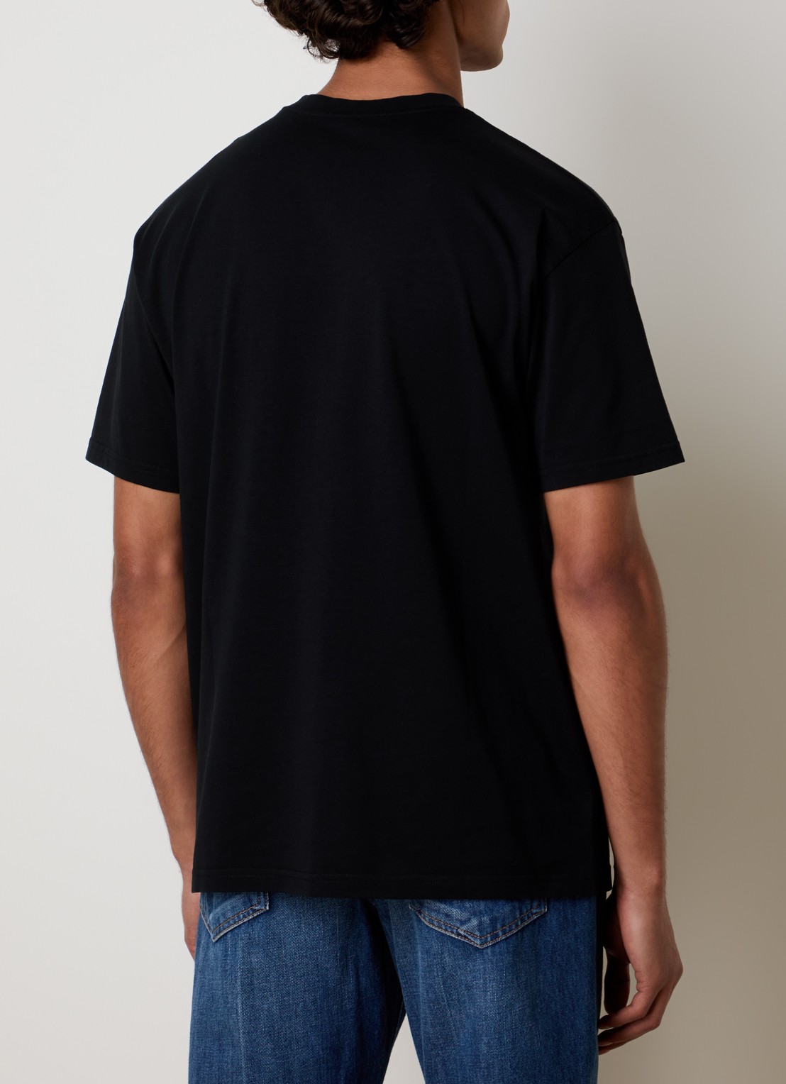 Givenchy T-shirt met logoprint - achterkant 3 zwart