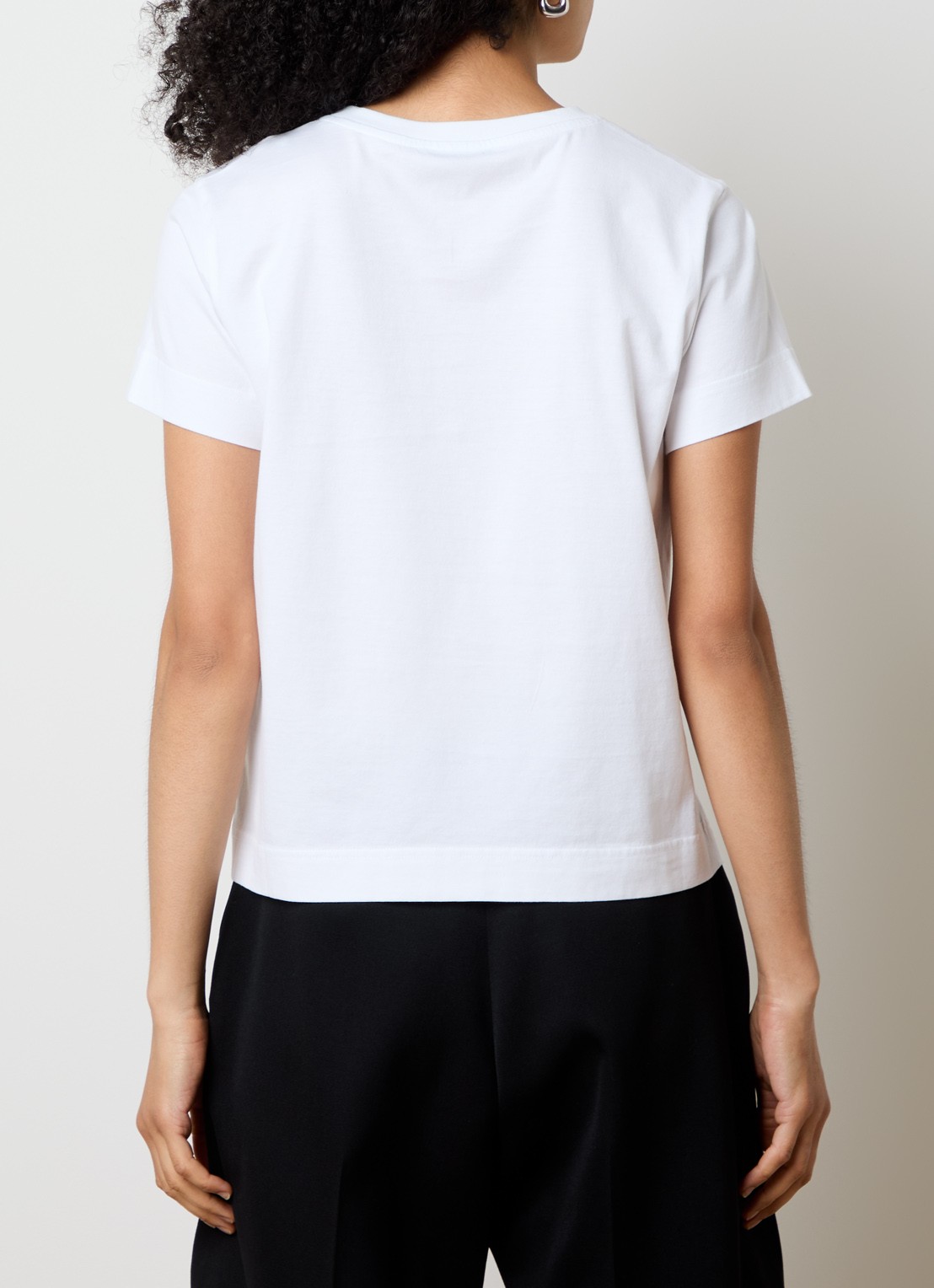 Givenchy T-shirt met logoprint  - achterkant wit