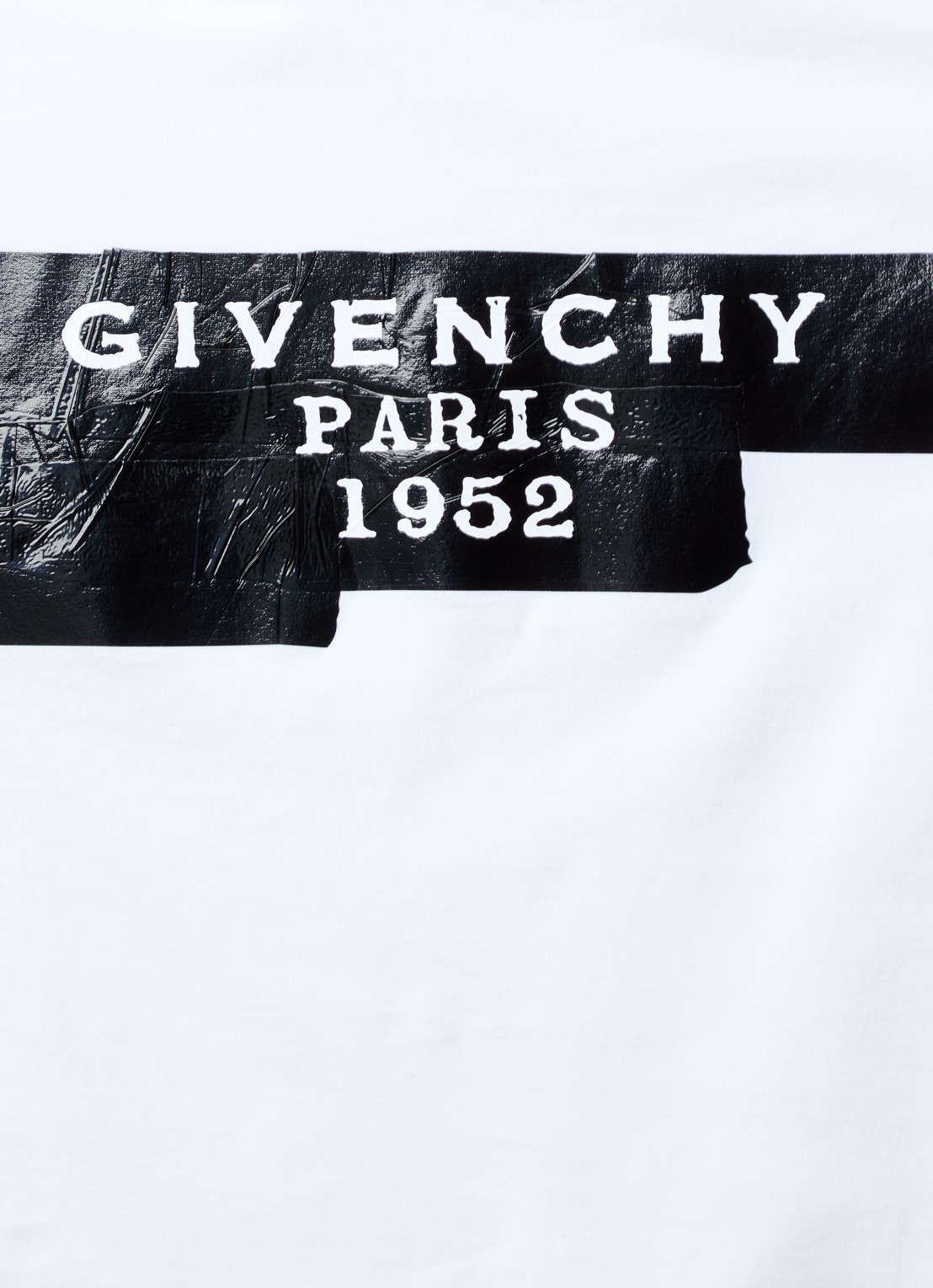 Givenchy T-shirt met logoprint  - detail 5 wit