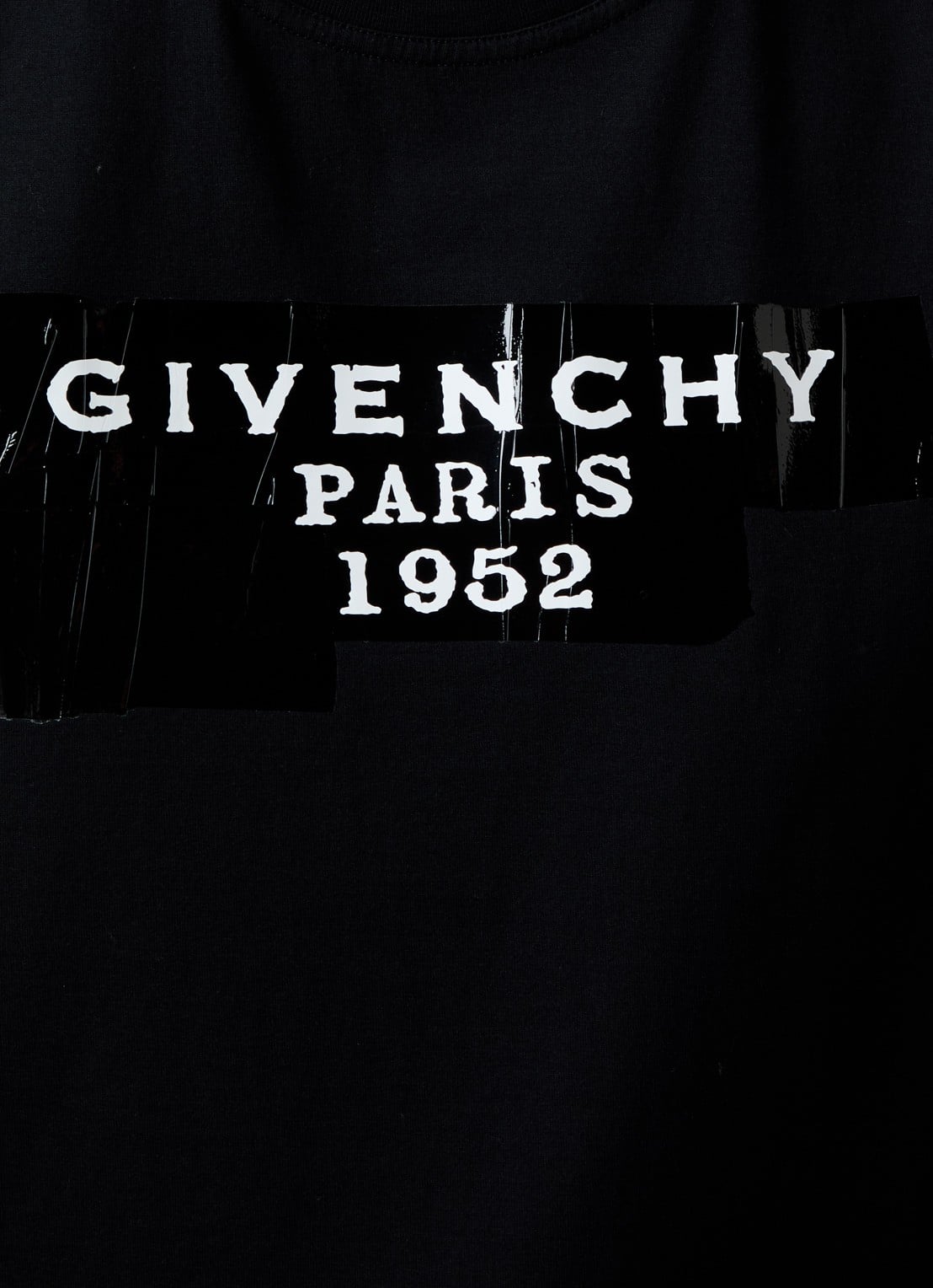 Givenchy T-shirt met logoprint  - detail 4 zwart