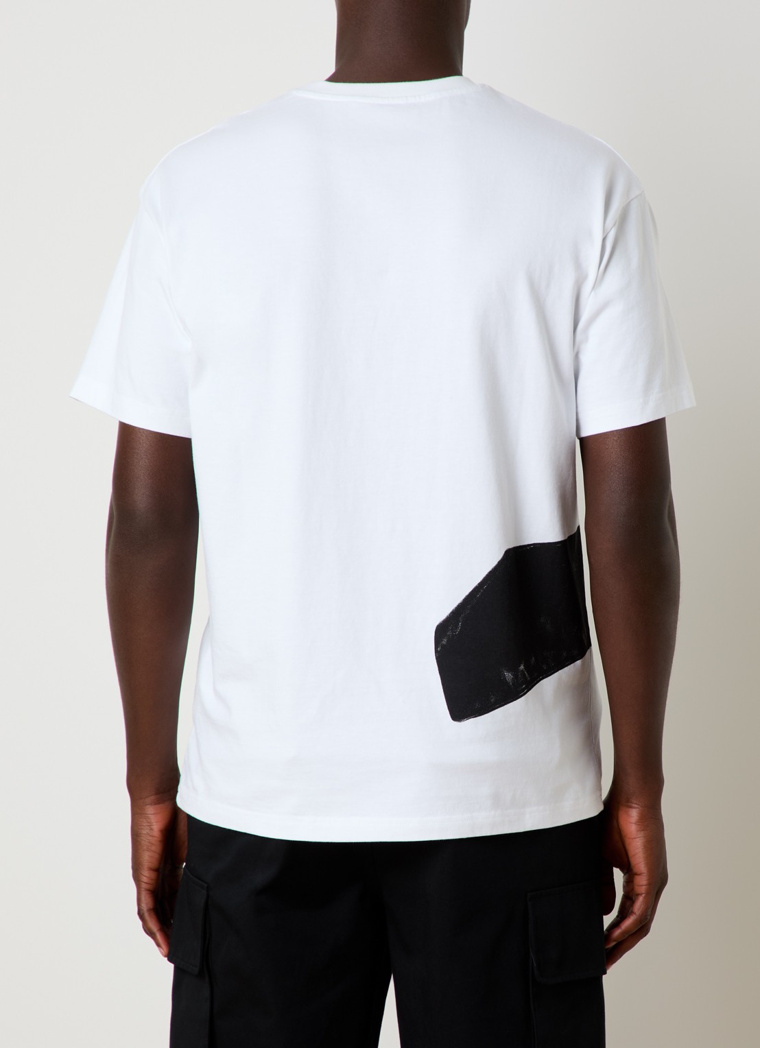 Givenchy T-shirt met print en logo - achterkant wit
