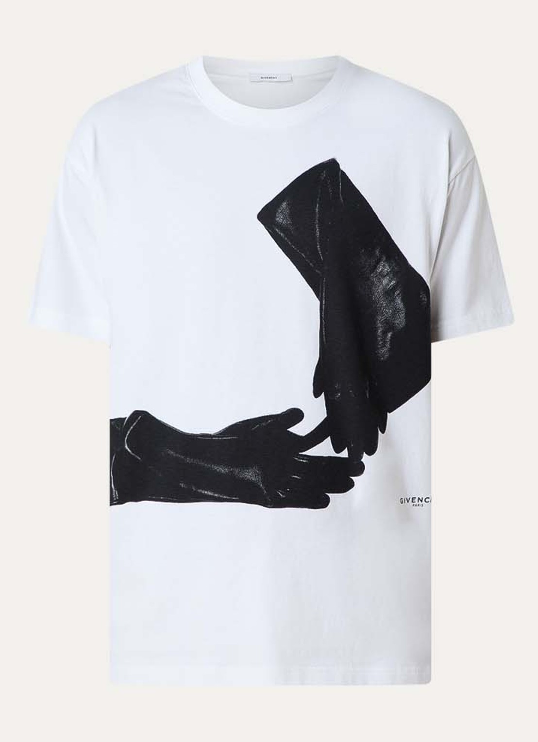 Givenchy T-shirt met print en logo - voorkant 2 wit