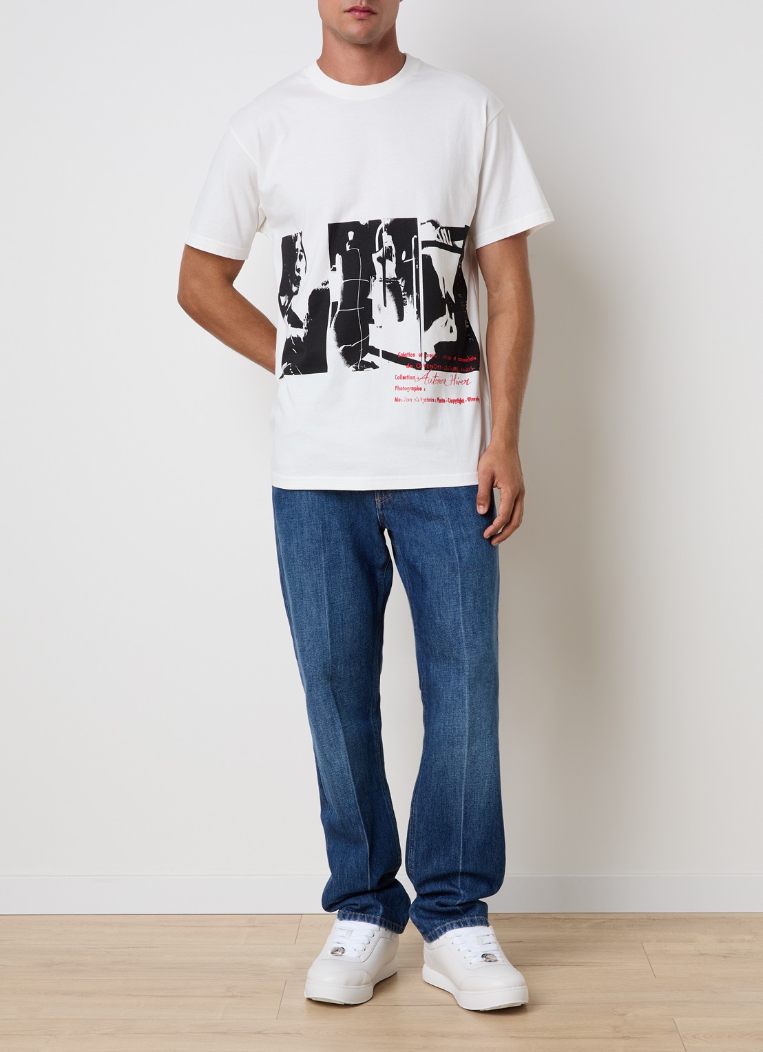 Givenchy T-shirt met print - voorkant 2 gebroken wit