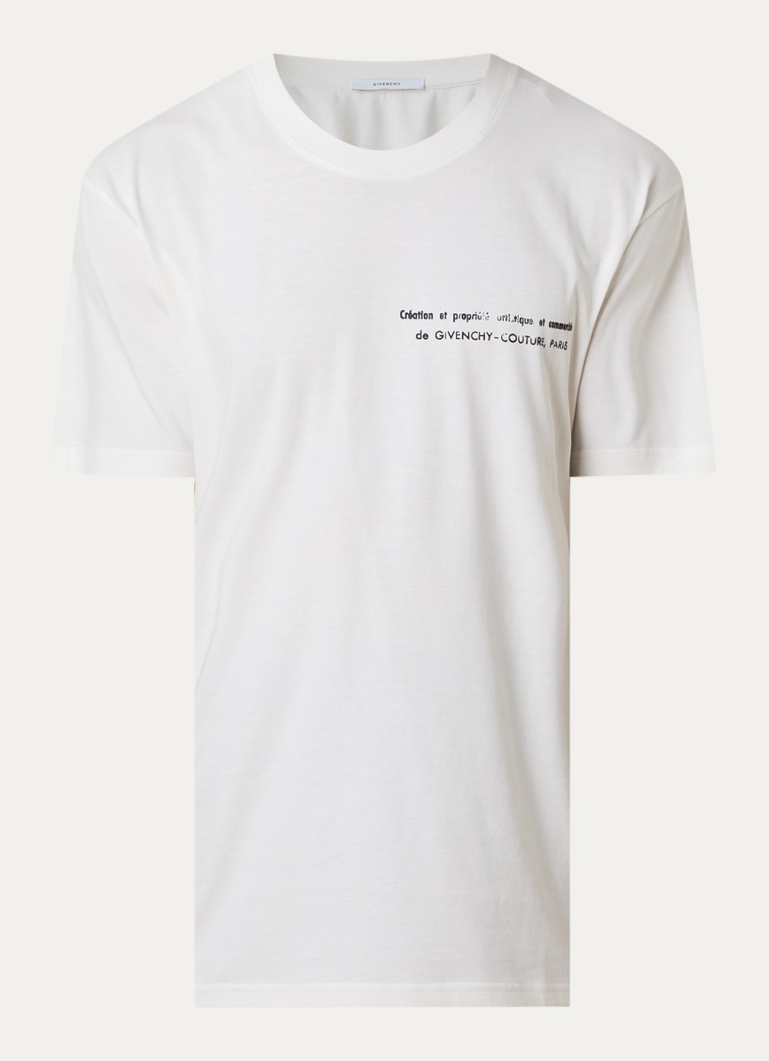 Givenchy T-shirt met print - voorkant wit