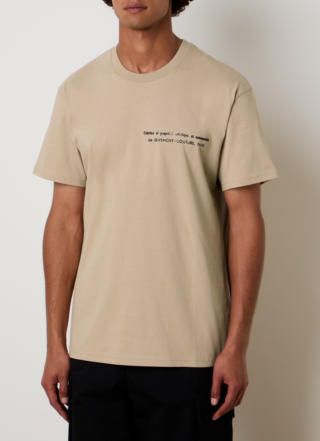 Givenchy T-shirt met print - achterkant camel