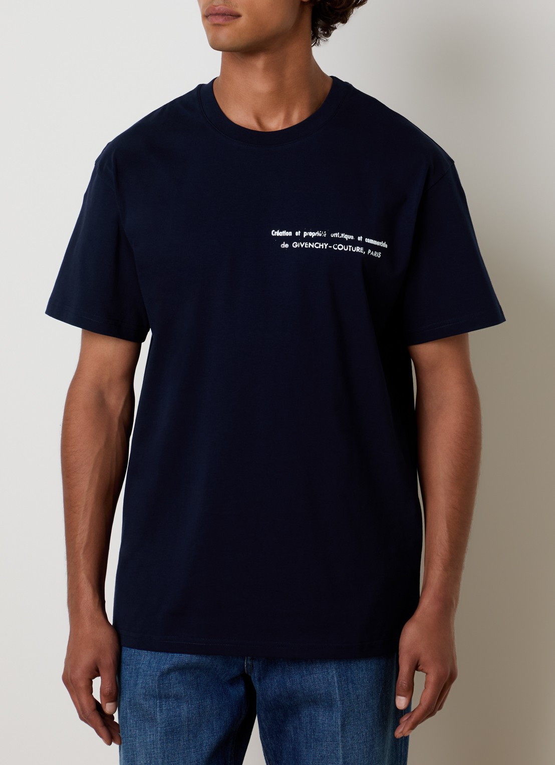 Givenchy T-shirt met print - achterkant 3 donkerblauw