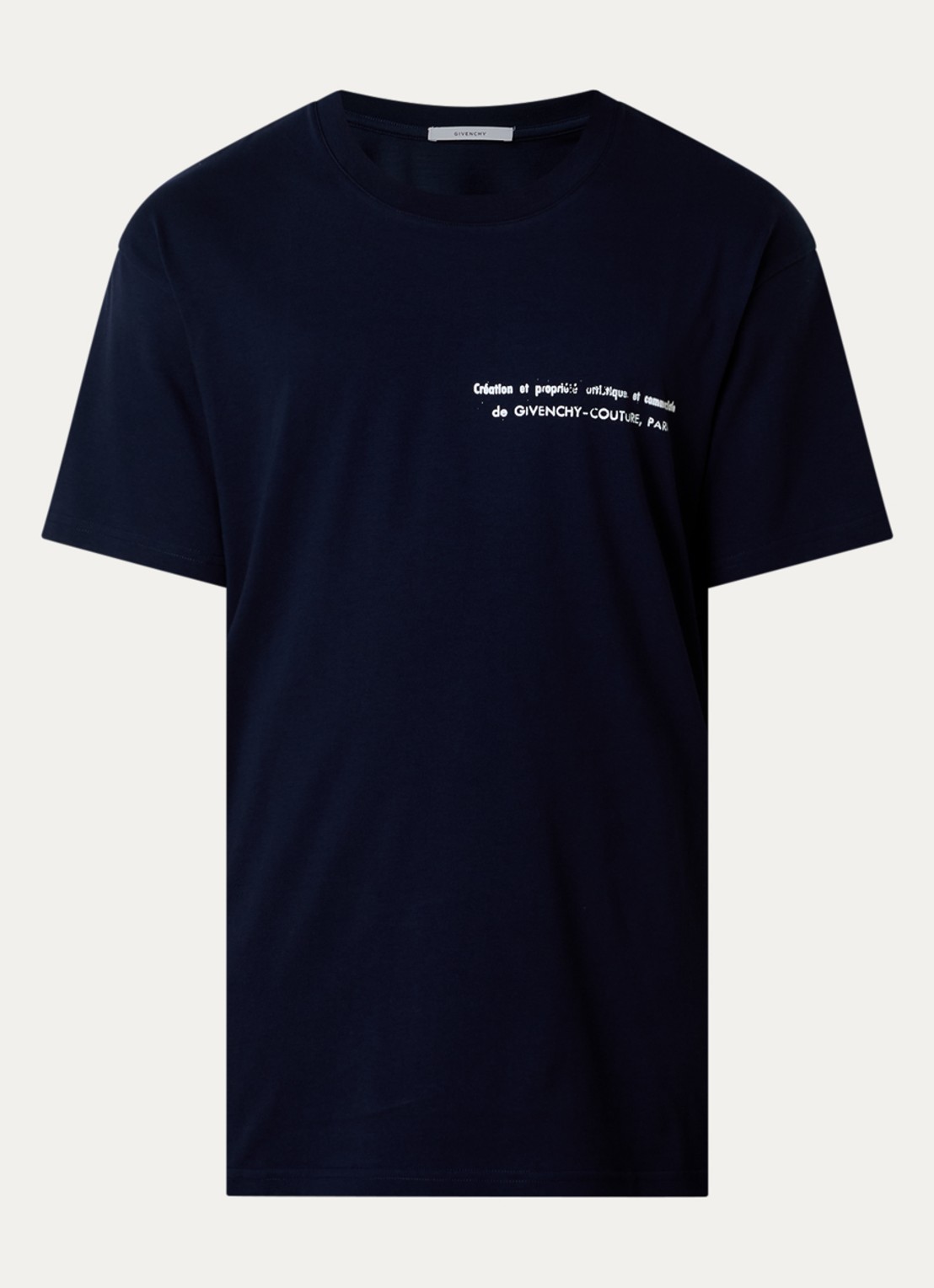 Givenchy T-shirt met print - voorkant donkerblauw