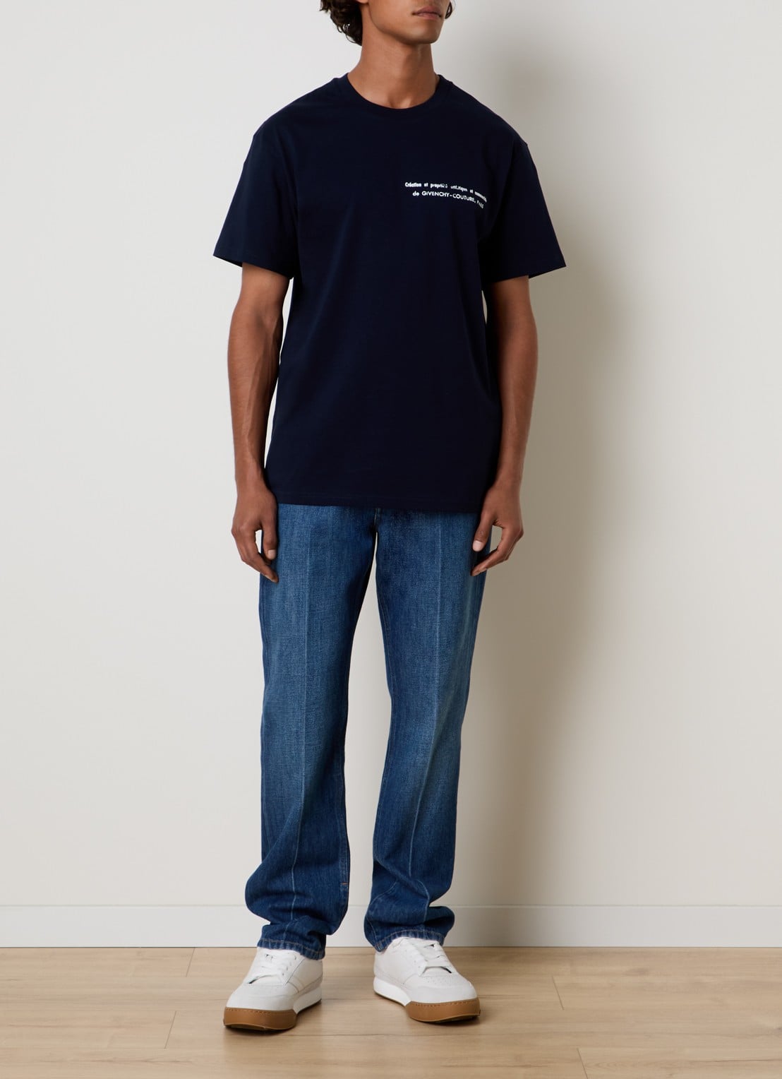 Givenchy T-shirt met print - voorkant 2 donkerblauw