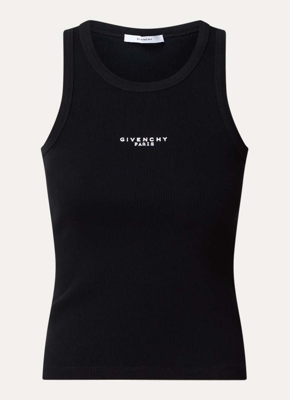 Givenchy Tanktop met logoprint - voorkant 2 zwart