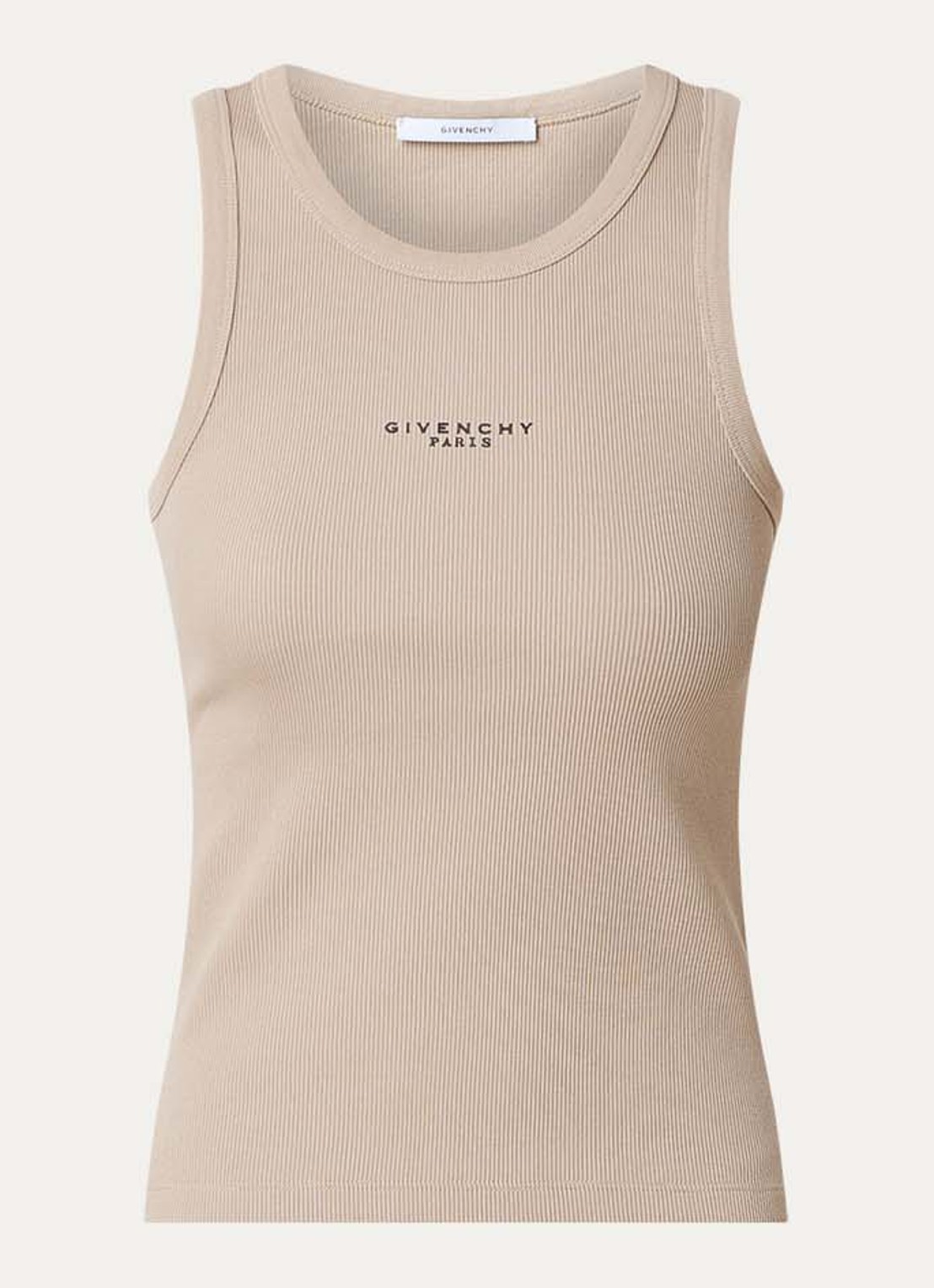 Givenchy Tanktop met logoprint - voorkant beige
