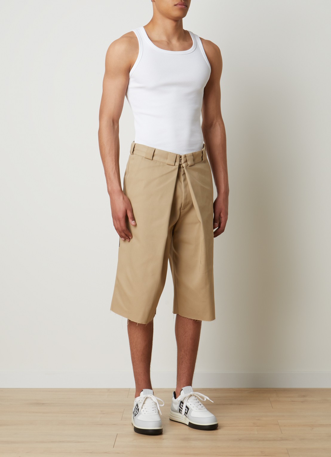 Givenchy Tanktop met ribstructuur - voorkant 3 wit