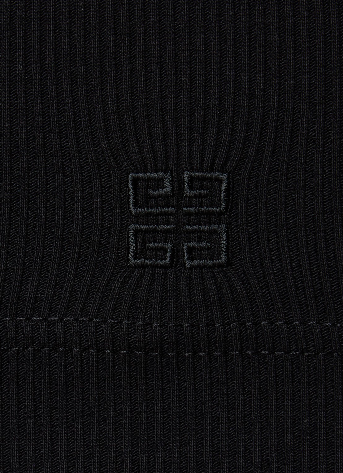 Givenchy Tanktop met ribstructuur - detail 5 zwart