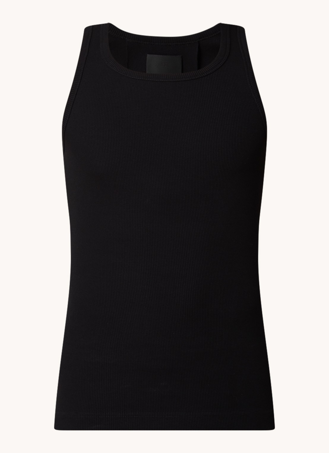 Givenchy Tanktop met ribstructuur - voorkant zwart