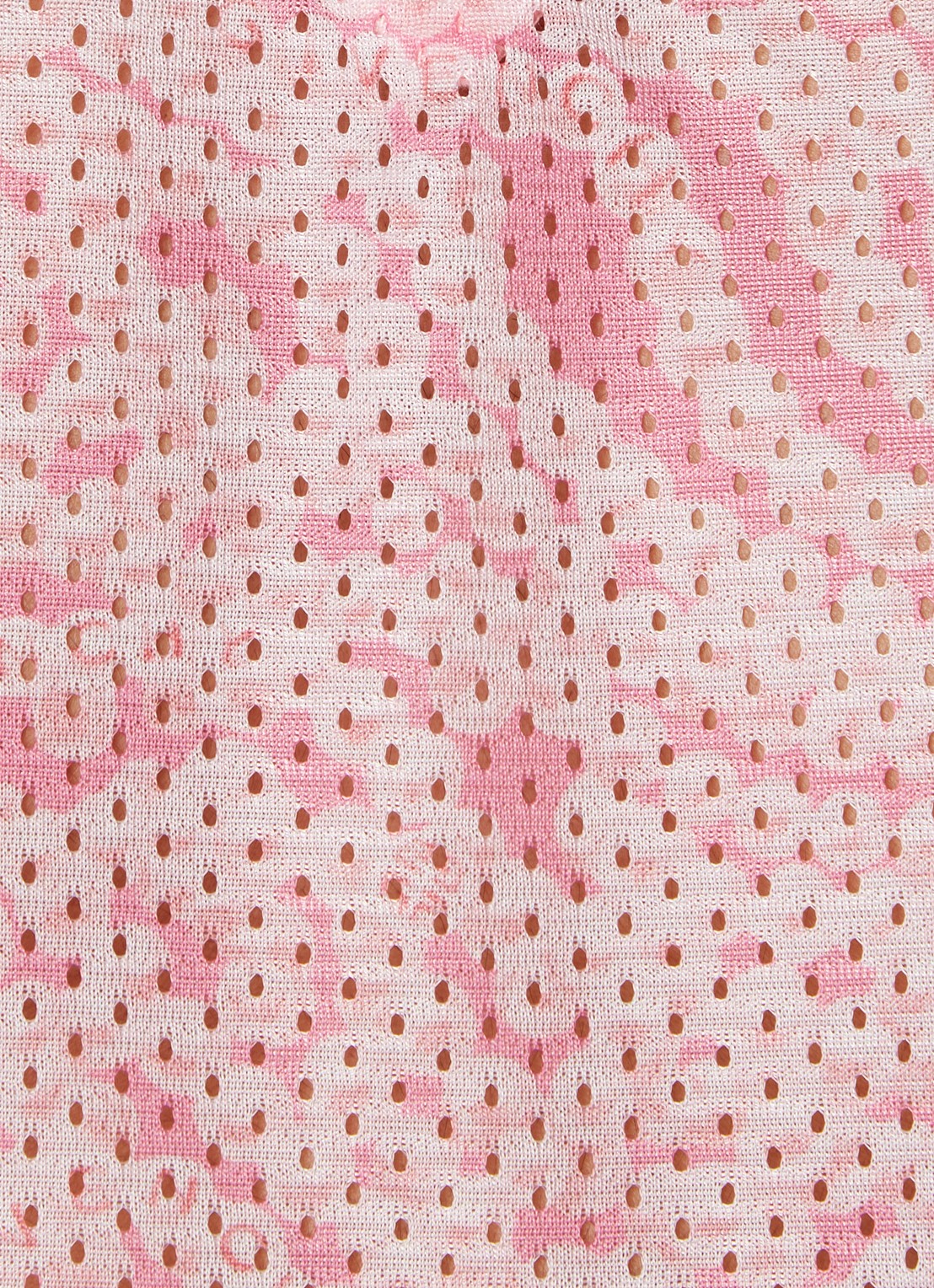 Givenchy Tanktop met V-hals en mesh  - detail 4 roze
