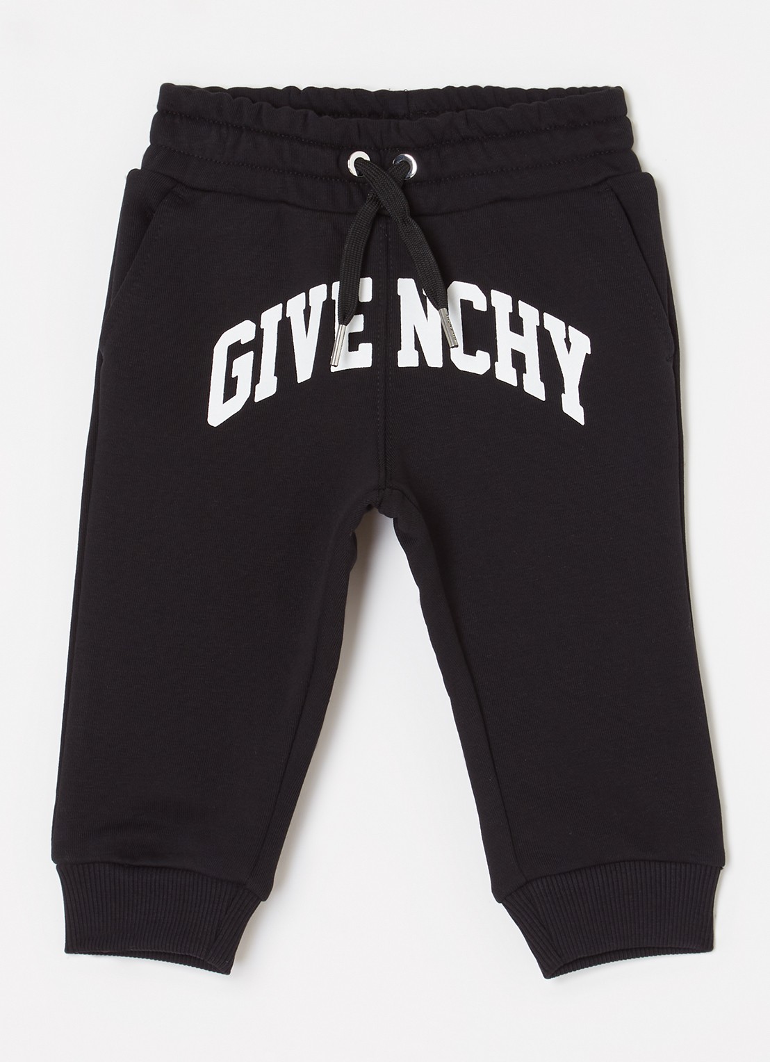 Givenchy Tapered fit joggingbroek met logoprint - voorkant zwart