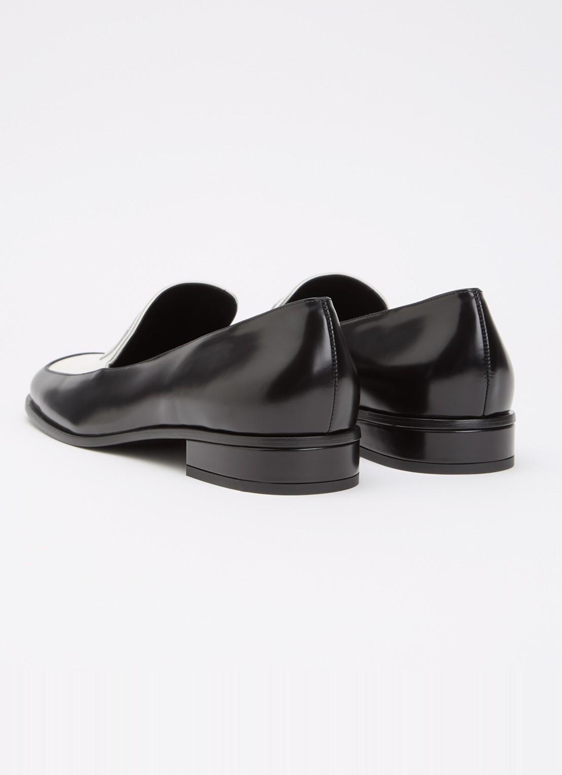 Givenchy Tux Bicolor loafer van kalfsleer - achterkant 7 zwart