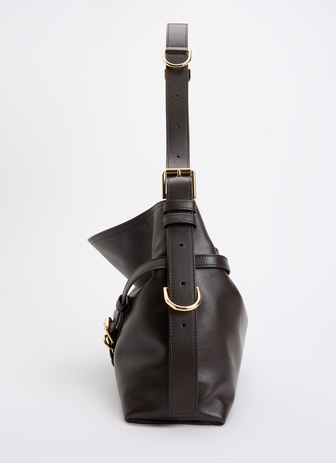 Givenchy Vouyou schoudertas van leer - detail 3 chocoladebruin