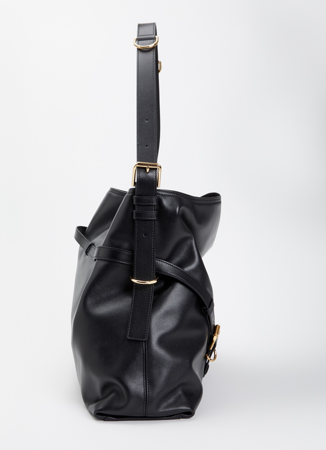 Givenchy Voyou Large schoudertas van kalfsleer met verstelbare schouderriem - detail 3 zwart