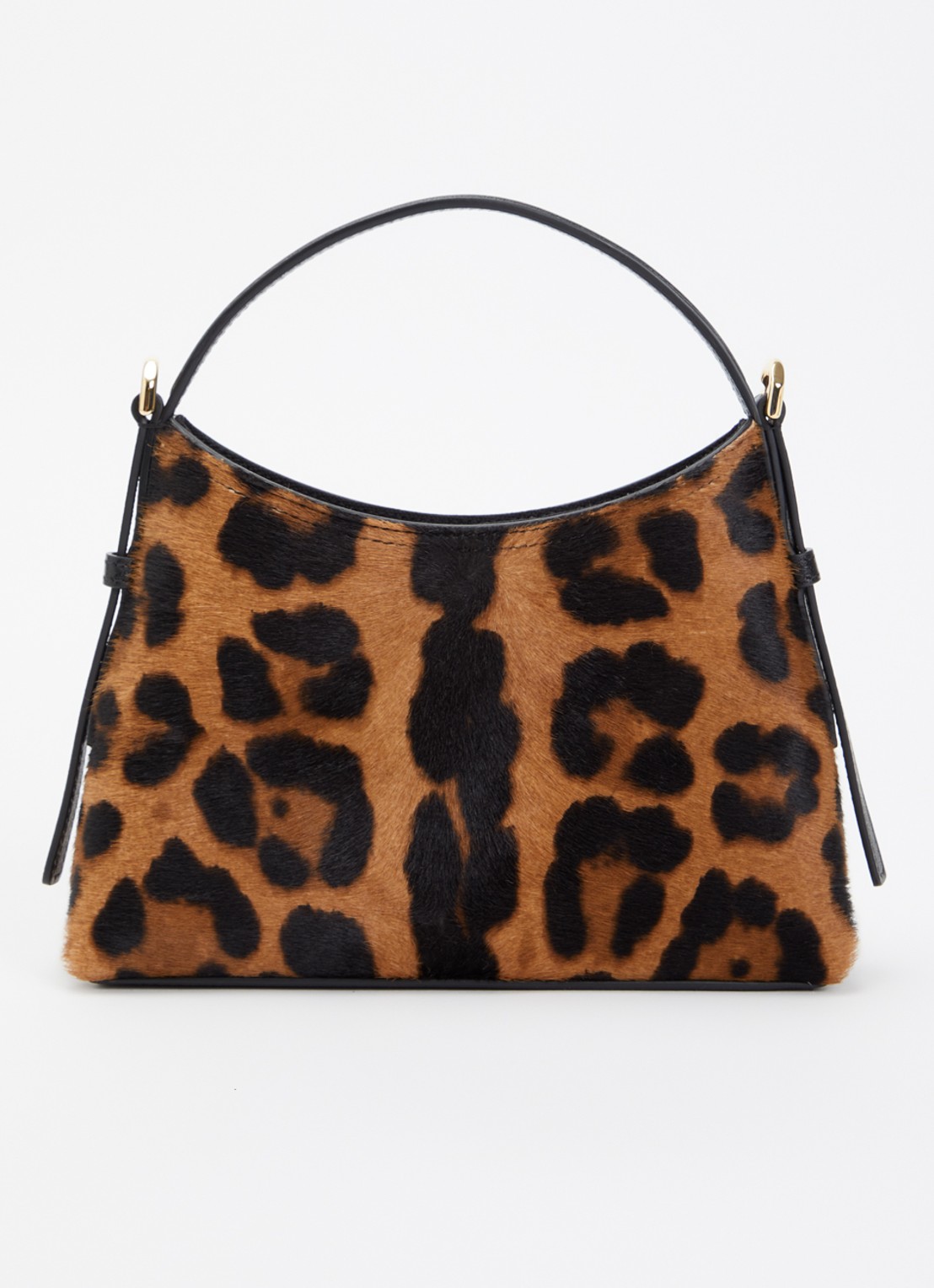 Givenchy Voyou Nano handtas van leer met panterprint - achterkant oranjebruin