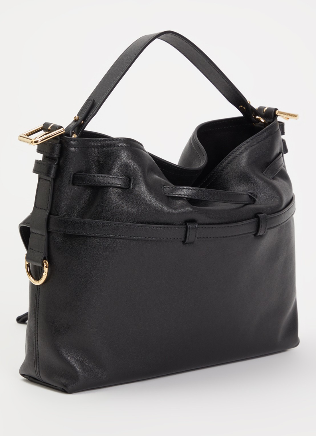 Givenchy Voyou Small schoudertas van kalfsleer - achterkant 2 zwart