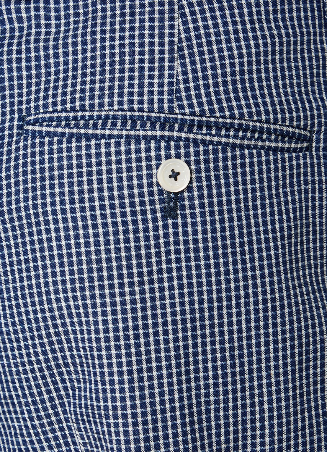 Givenchy Wide fit korte broek met ruitdessin - detail 4 blauw