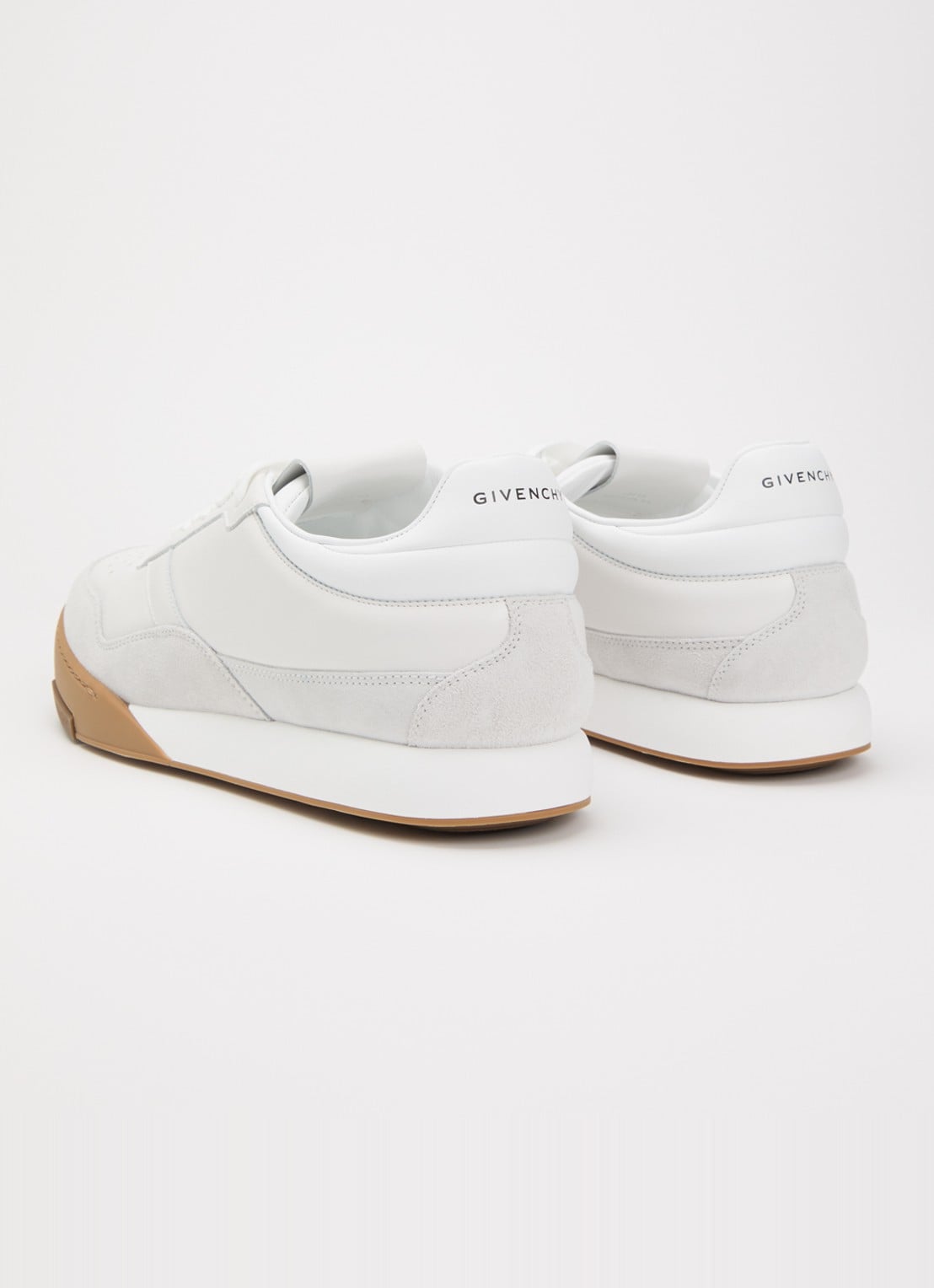 Givenchy Yard sneaker van kalfsleer met details van suède - achterkant 3 wit