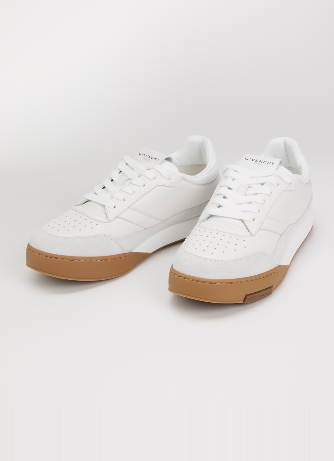 Givenchy Yard sneaker van kalfsleer met details van suède - detail 4 wit