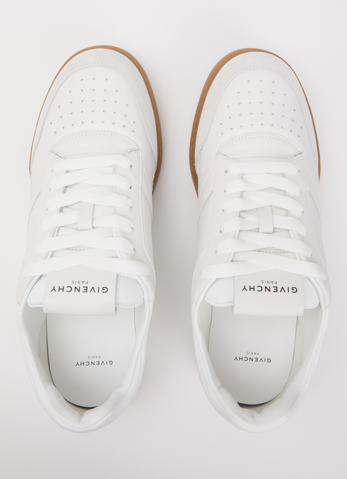 Givenchy Yard sneaker van kalfsleer met details van suède - detail 5 wit