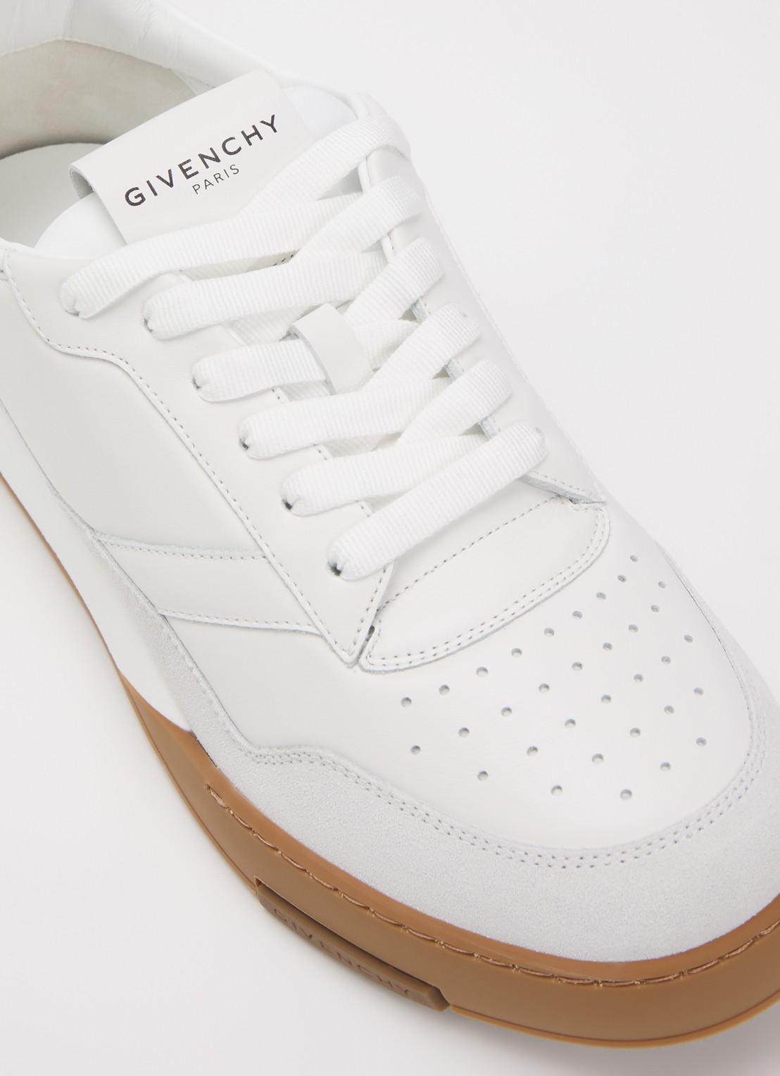 Givenchy Yard sneaker van kalfsleer met details van suède - detail 7 wit
