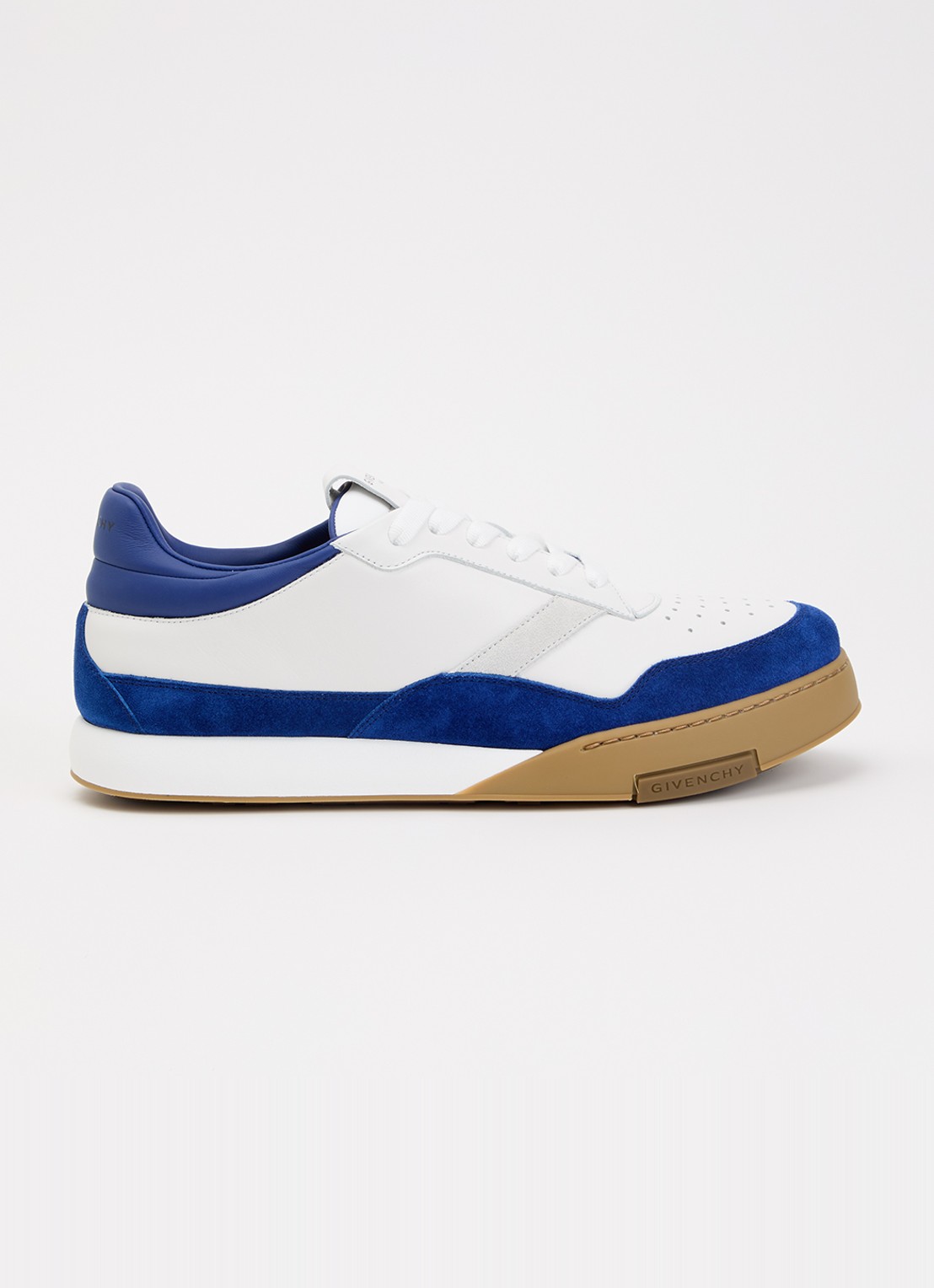 Givenchy Yard sneaker van kalfsleer  met suède details - voorkant 2 blauw