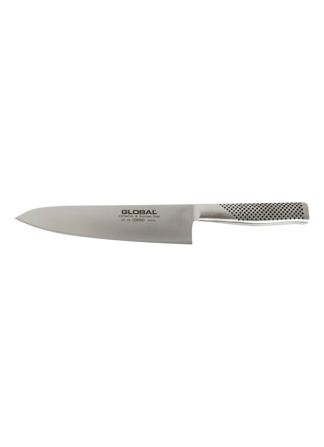 Global GF-33 Koksmes Profi 21cm - voorkant zilver