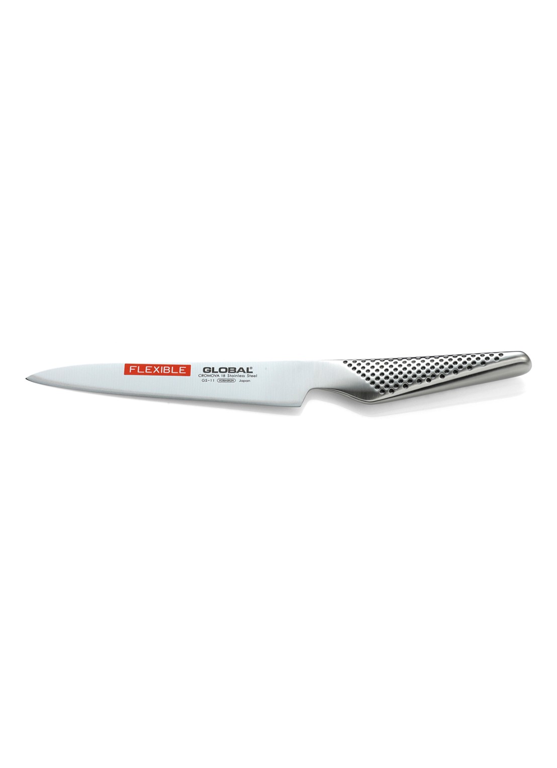 Global GS-11 Fileermes flexibel 15 cm - voorkant zilver