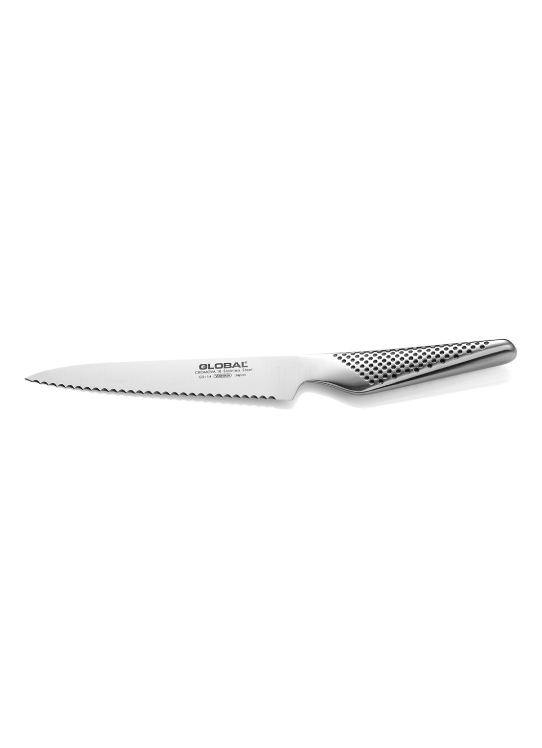 Global GS-14 Kartelmes grof 15 cm - voorkant zilver