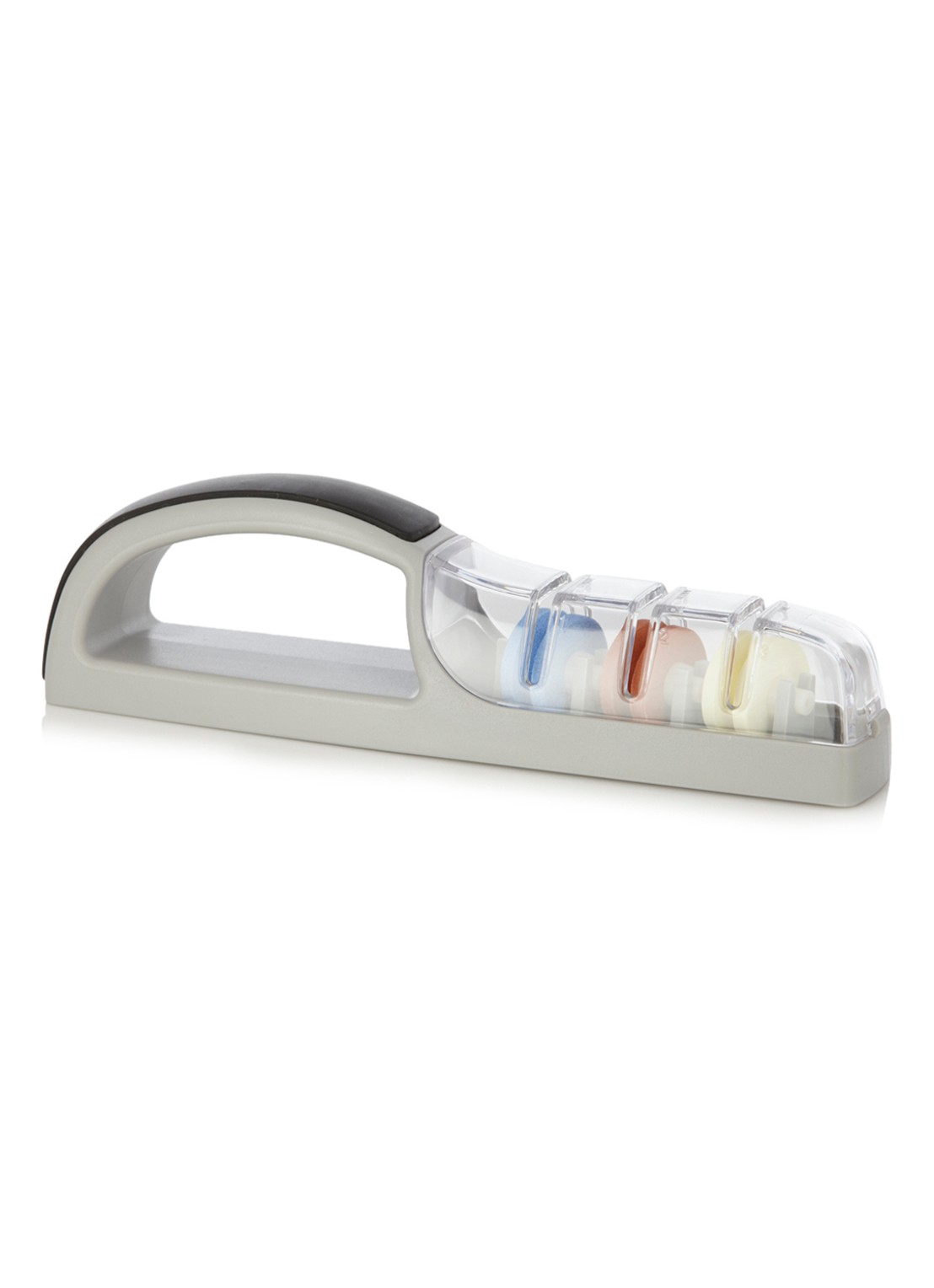 Global Plus 3 messenslijper  - voorkant zilver